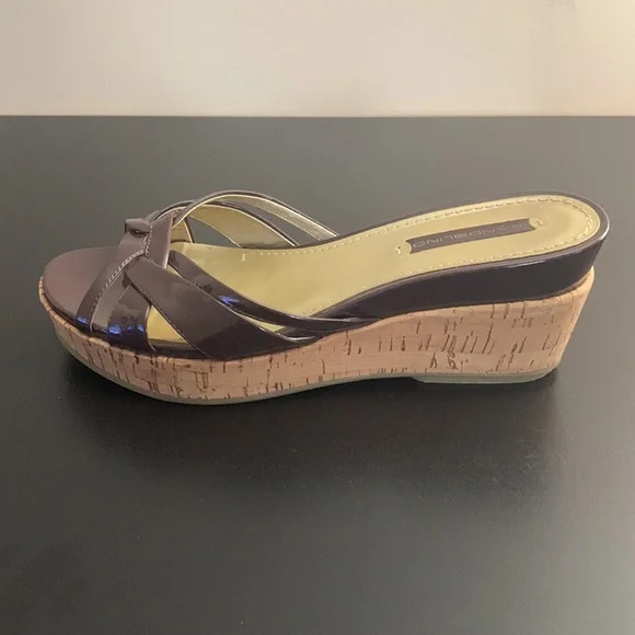 Bandolino Brown Wedge Sandals - Picture 2 of 8